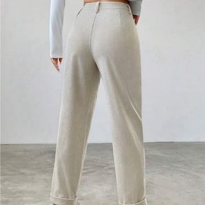 Corduroy pants beige